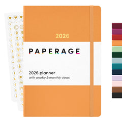 2026 Planner, Weekly & Monthly, 12-Month Hardcover, 5.6