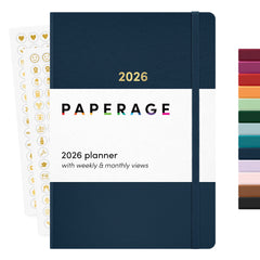 2026 Planner, Weekly & Monthly, 12-Month Hardcover, 5.6