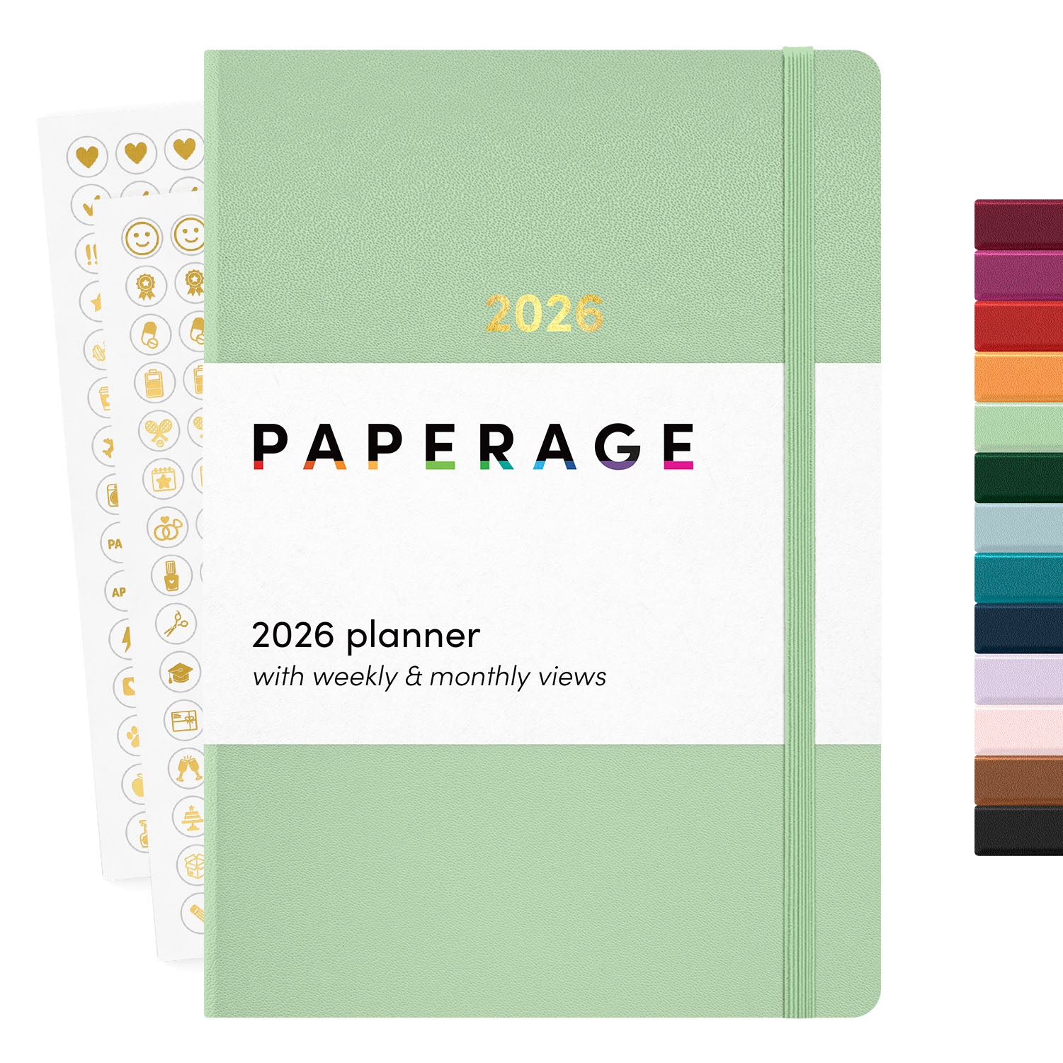 2026 Planner, Weekly & Monthly, 12-Month Hardcover, 5.6