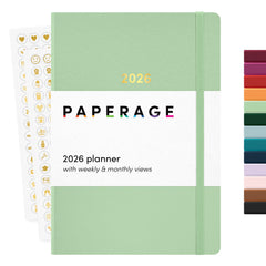 2026 Planner, Weekly & Monthly, 12-Month Hardcover, 5.6
