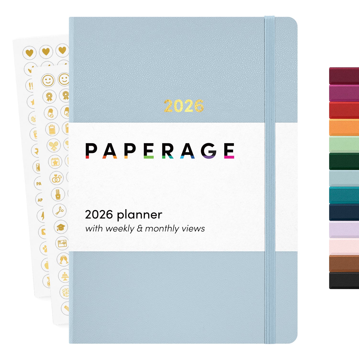2026 Planner, Weekly & Monthly, 12-Month Hardcover, 5.6