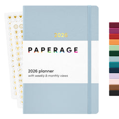 2026 Planner, Weekly & Monthly, 12-Month Hardcover, 5.6