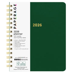 2026 Spiral Planner, Weekly & Monthly Layouts with Notes – Medium or Large Size