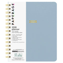 2026 Spiral Planner, Weekly & Monthly Layouts with Notes – Medium or Large Size
