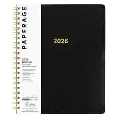 2026 Spiral Planner, Weekly & Monthly Layouts with Notes – Medium or Large Size