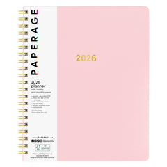 2026 Spiral Planner, Weekly & Monthly Layouts with Notes – Medium or Large Size