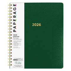 2026 Spiral Planner, Weekly & Monthly Layouts with Notes – Medium or Large Size