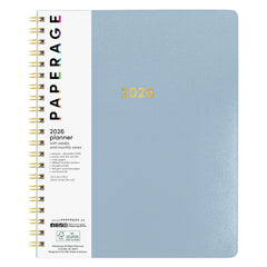 2026 Spiral Planner, Weekly & Monthly Layouts with Notes – Medium or Large Size