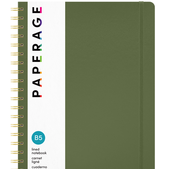 Lined Spiral Notebook, Large