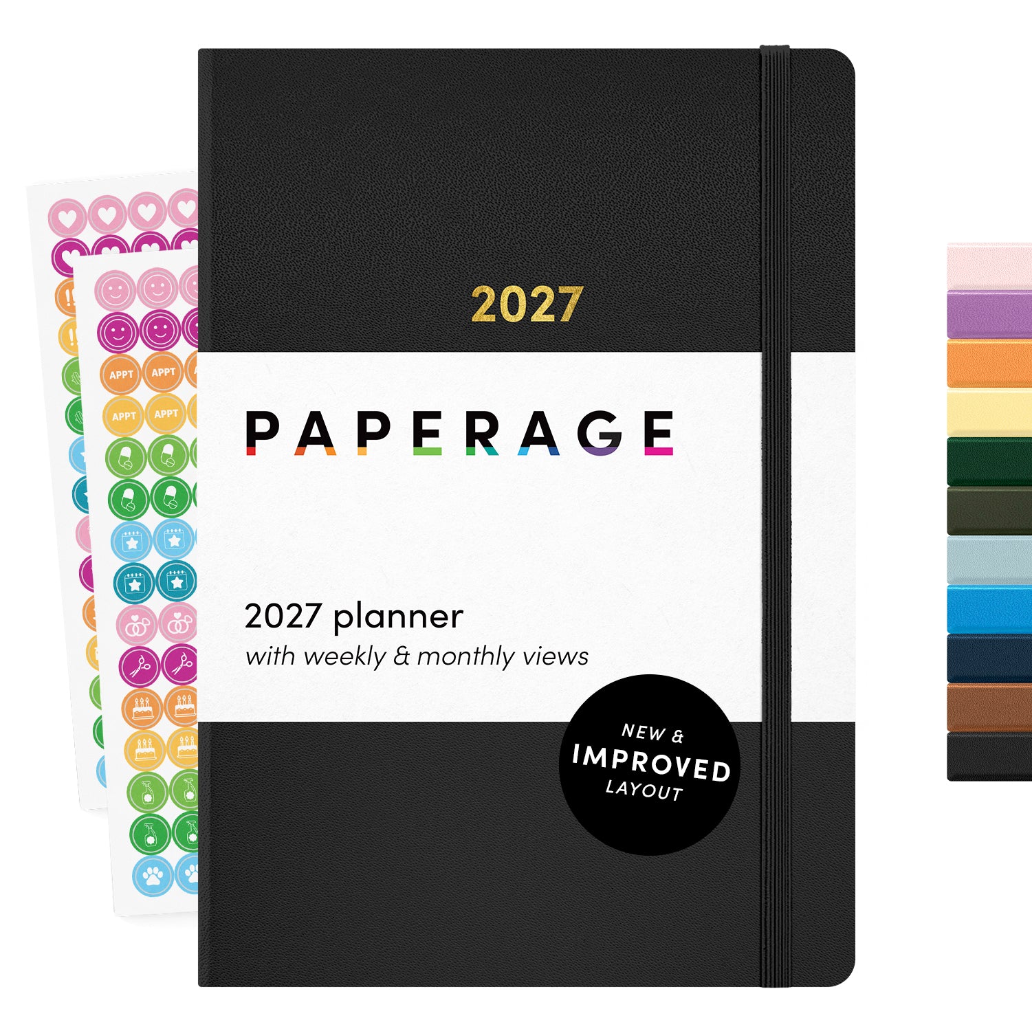 2027 Hardcover Weekly & Monthly Planner, (January 2027 - December 2027), 5.6 in x 8 in