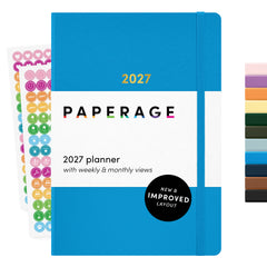2027 Hardcover Weekly & Monthly Planner, (January 2027 - December 2027), 5.6 in x 8 in
