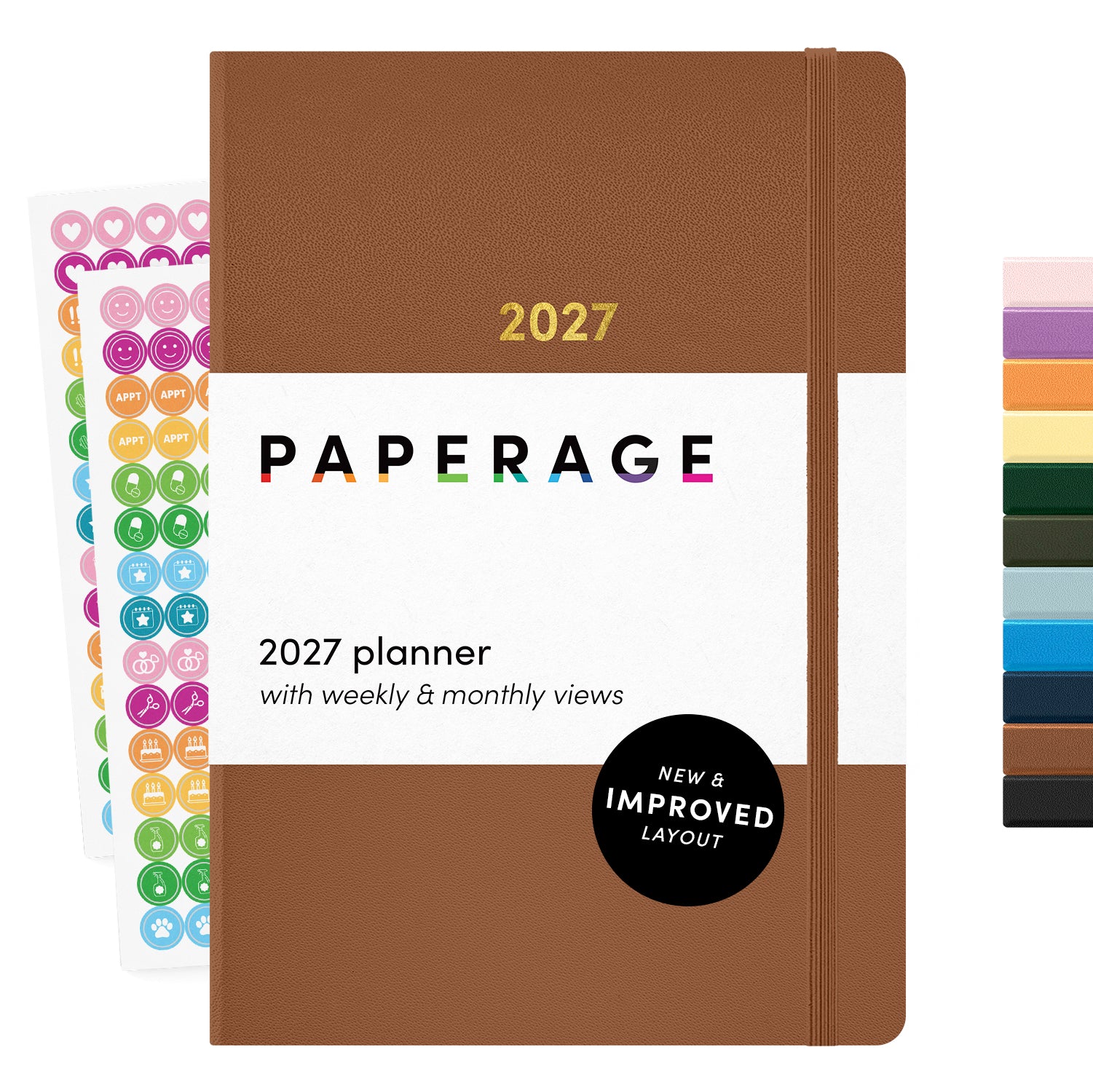 2027 Hardcover Weekly & Monthly Planner, (January 2027 - December 2027), 5.6 in x 8 in
