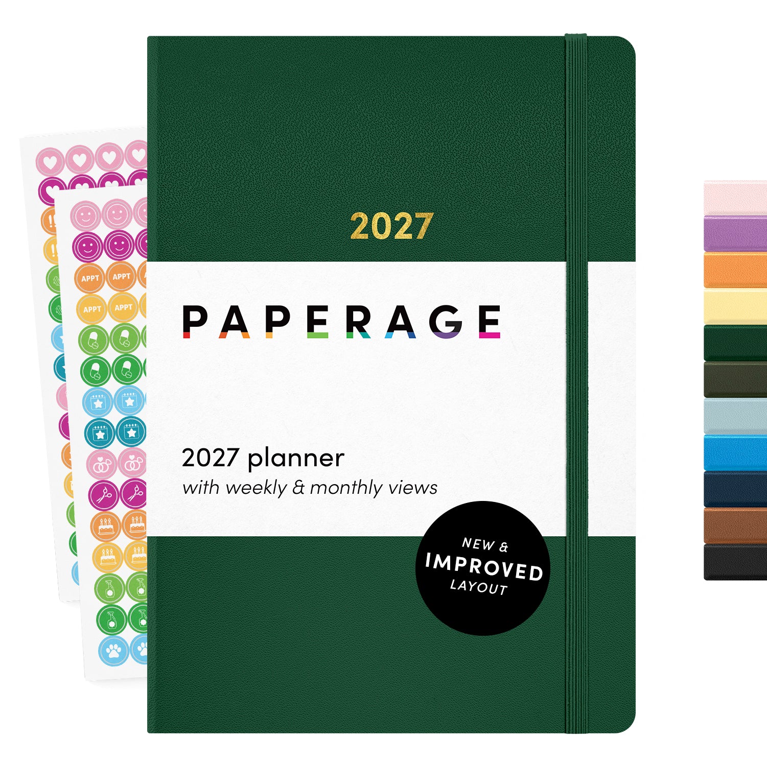 2027 Hardcover Weekly & Monthly Planner, (January 2027 - December 2027), 5.6 in x 8 in