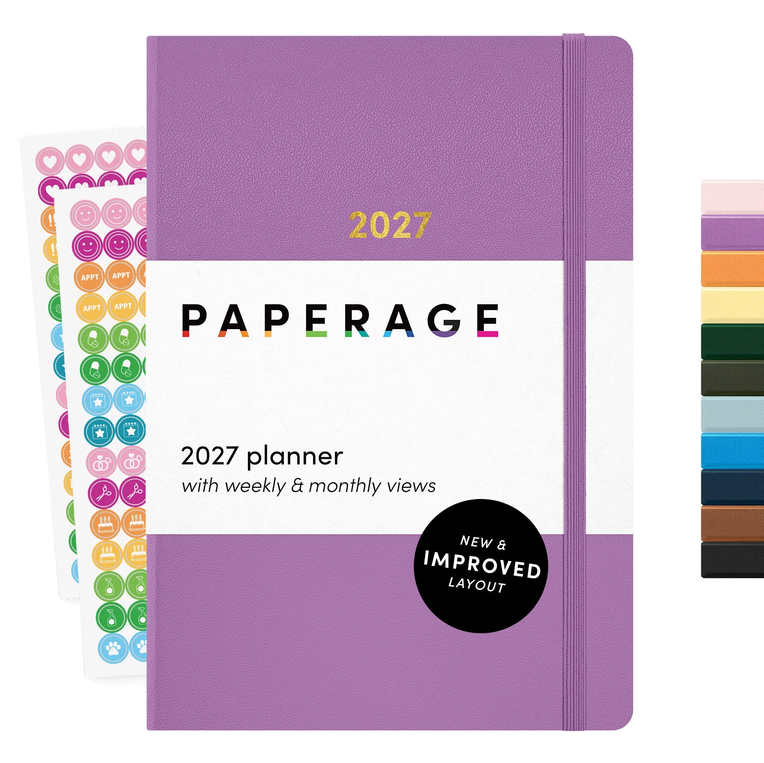 2027 Hardcover Weekly & Monthly Planner, (January 2027 - December 2027), 5.6 in x 8 in