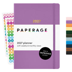 2027 Hardcover Weekly & Monthly Planner, (January 2027 - December 2027), 5.6 in x 8 in