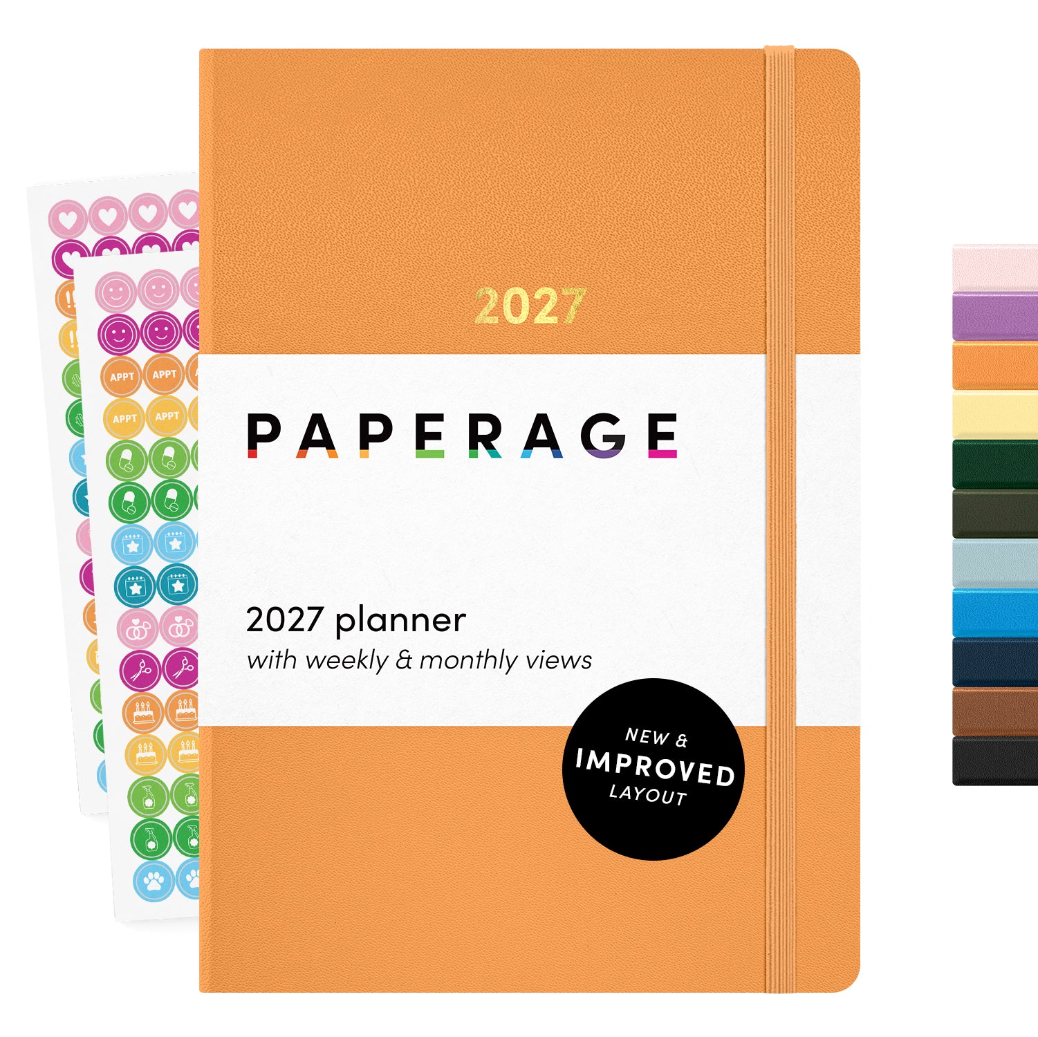 2027 Hardcover Weekly & Monthly Planner, (January 2027 - December 2027), 5.6 in x 8 in