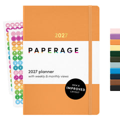 2027 Hardcover Weekly & Monthly Planner, (January 2027 - December 2027), 5.6 in x 8 in