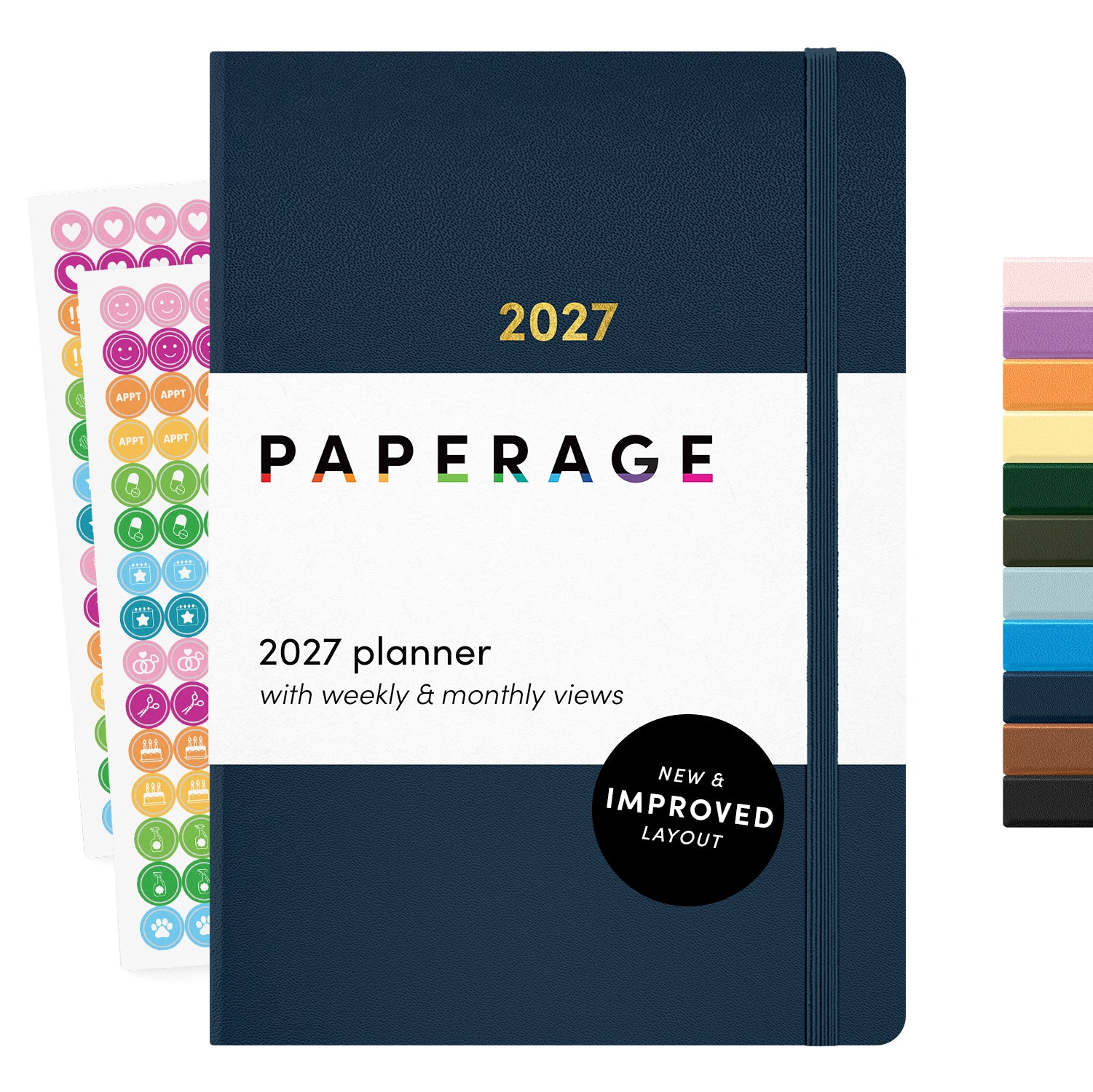 2027 Hardcover Weekly & Monthly Planner, (January 2027 - December 2027), 5.6 in x 8 in