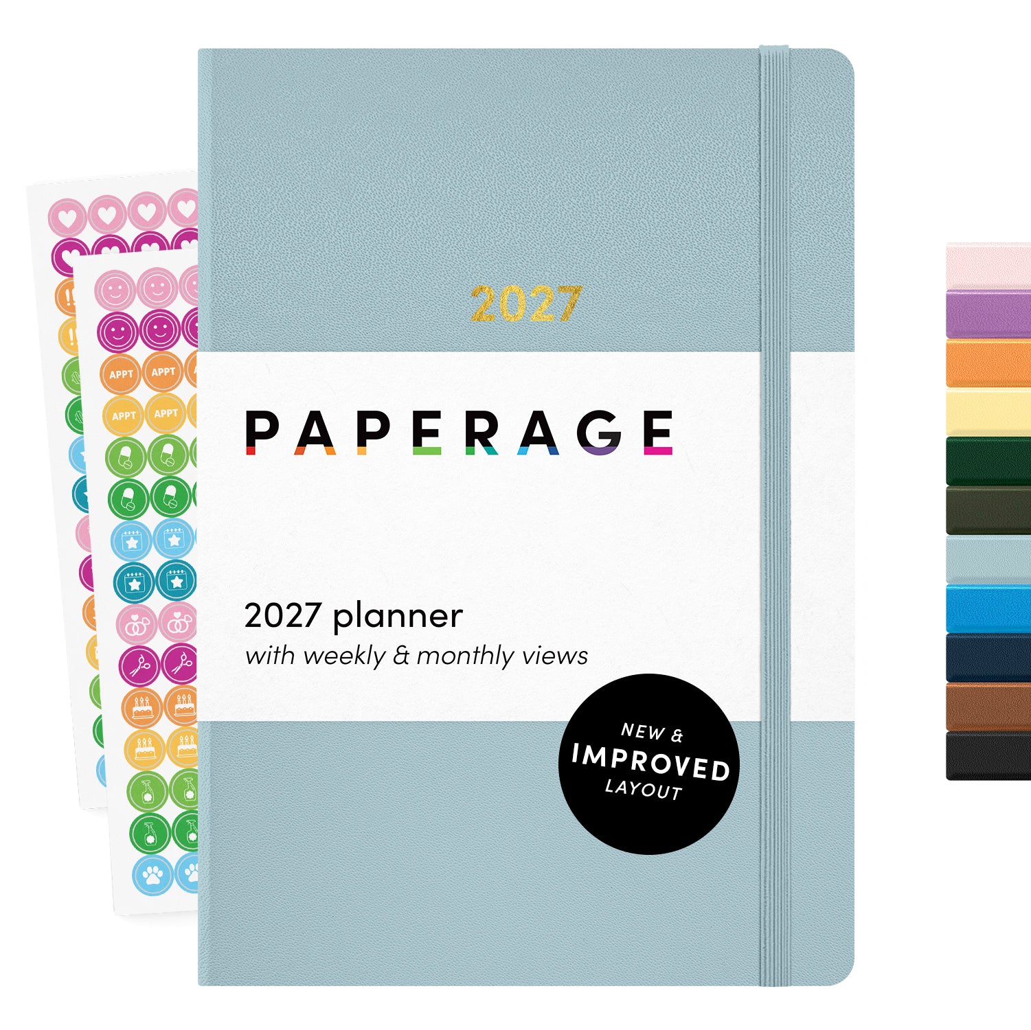 2027 Hardcover Weekly & Monthly Planner, (January 2027 - December 2027), 5.6 in x 8 in