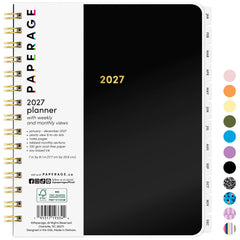 2027 Weekly & Monthly Planner, 12 Months (January 2027 - December 2027), 7 in x 8.1 in