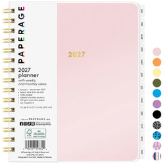 2027 Weekly & Monthly Planner, 12 Months (January 2027 - December 2027), 7 in x 8.1 in