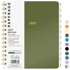 2027 Weekly & Monthly Planner, 12 Months (January 2027 - December 2027), 7 in x 8.1 in