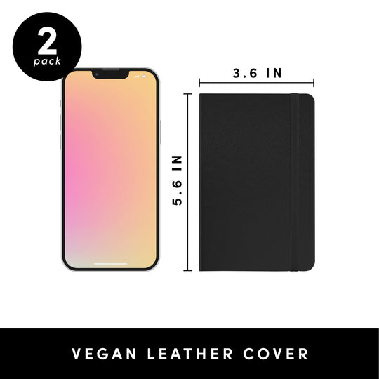 Pocket Size Lined Journal Notebook, Hardcover (3.7 in x 5.6 in)