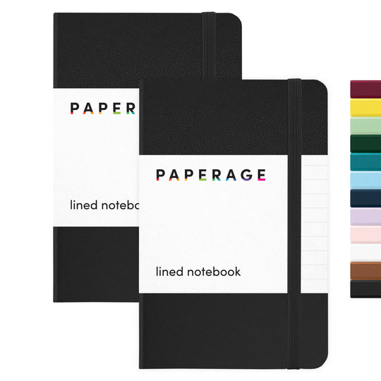 Pocket Size Lined Journal Notebook, Hardcover (3.7 in x 5.6 in)