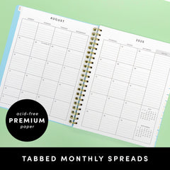 PAPERAGE 17 Month Academic Planner 2025-2026, Weekly & Monthly Spreads, August 2025 - December 2026, Large (8.5 in x 11 in)