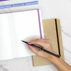 PAPERAGE Recycled Lined Journal Notebook, 160 Pages, Medium 5.6 inches x 8 inches - 100 GSM Thick Paper, Hardcover