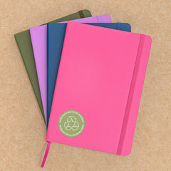 PAPERAGE Recycled Lined Journal Notebook, 160 Pages, Medium 5.6 inches x 8 inches - 100 GSM Thick Paper, Hardcover