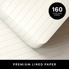 Pocket Size Lined Journal Notebook, Hardcover (3.7 in x 5.6 in)