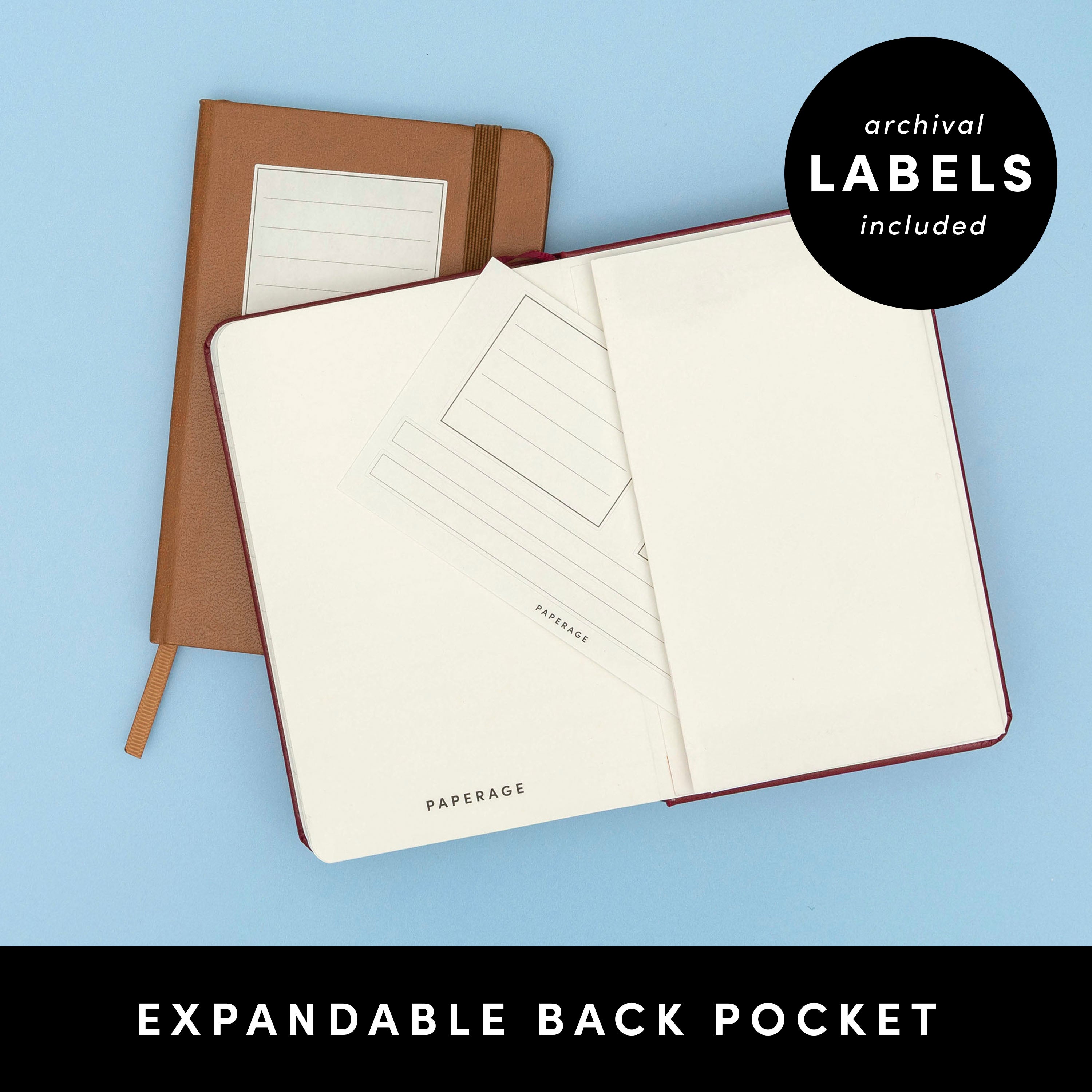 Pocket Size Lined Journal Notebook, Hardcover (3.7 in x 5.6 in)