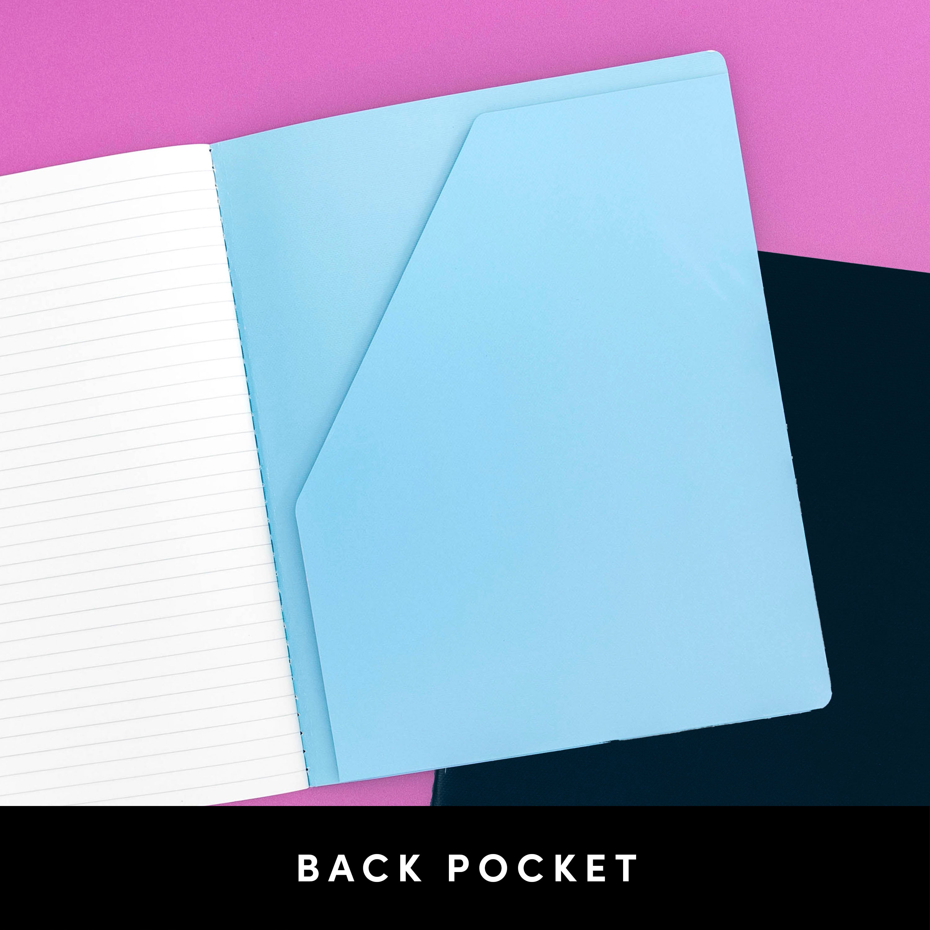 2 Pack Notebooks, Stitchbound, Softcover (Lined or Blank, 7.5 in x 9.5 in)