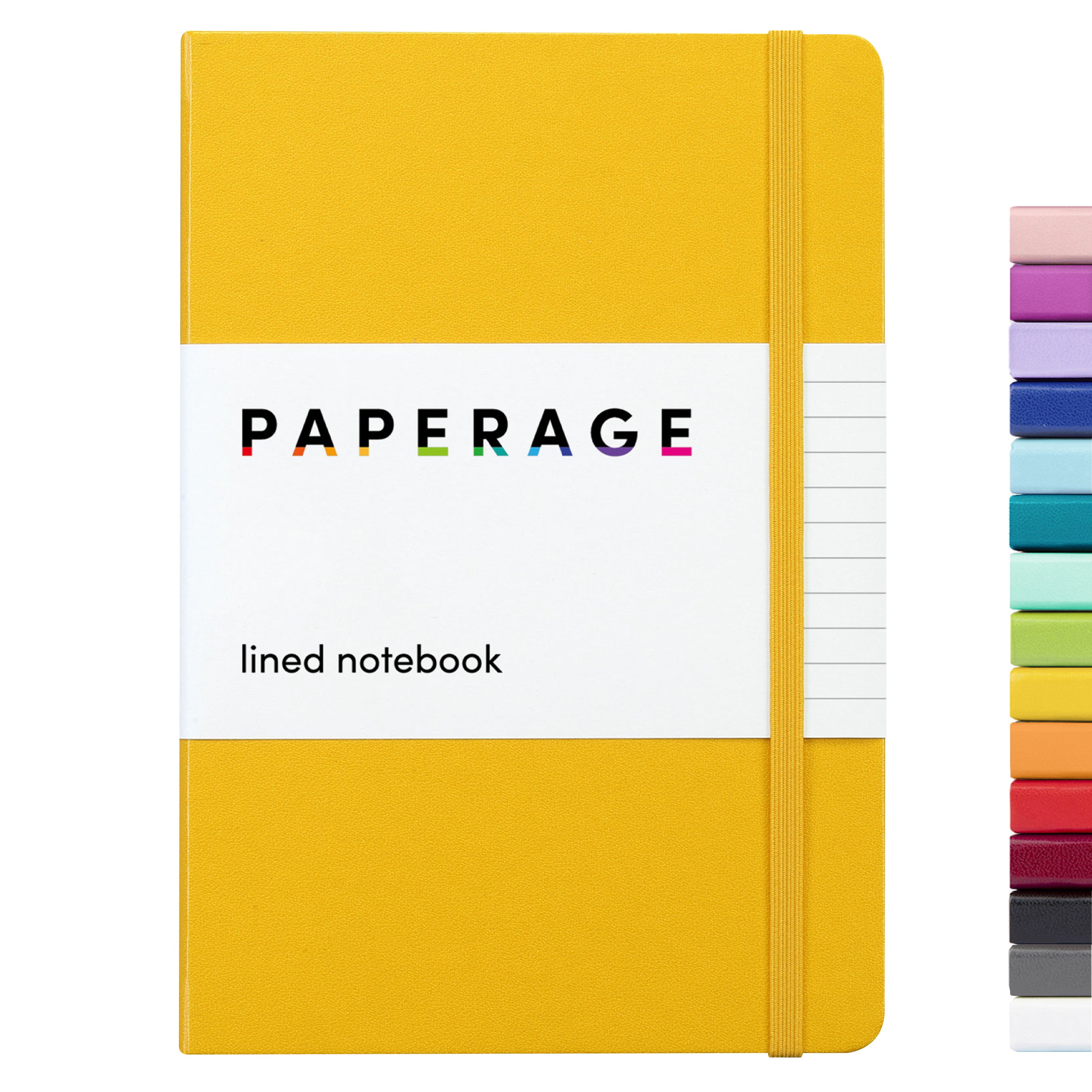 PAPERAGE Lined Journal Notebook Hard Cover 5.7 x 8 Inches White