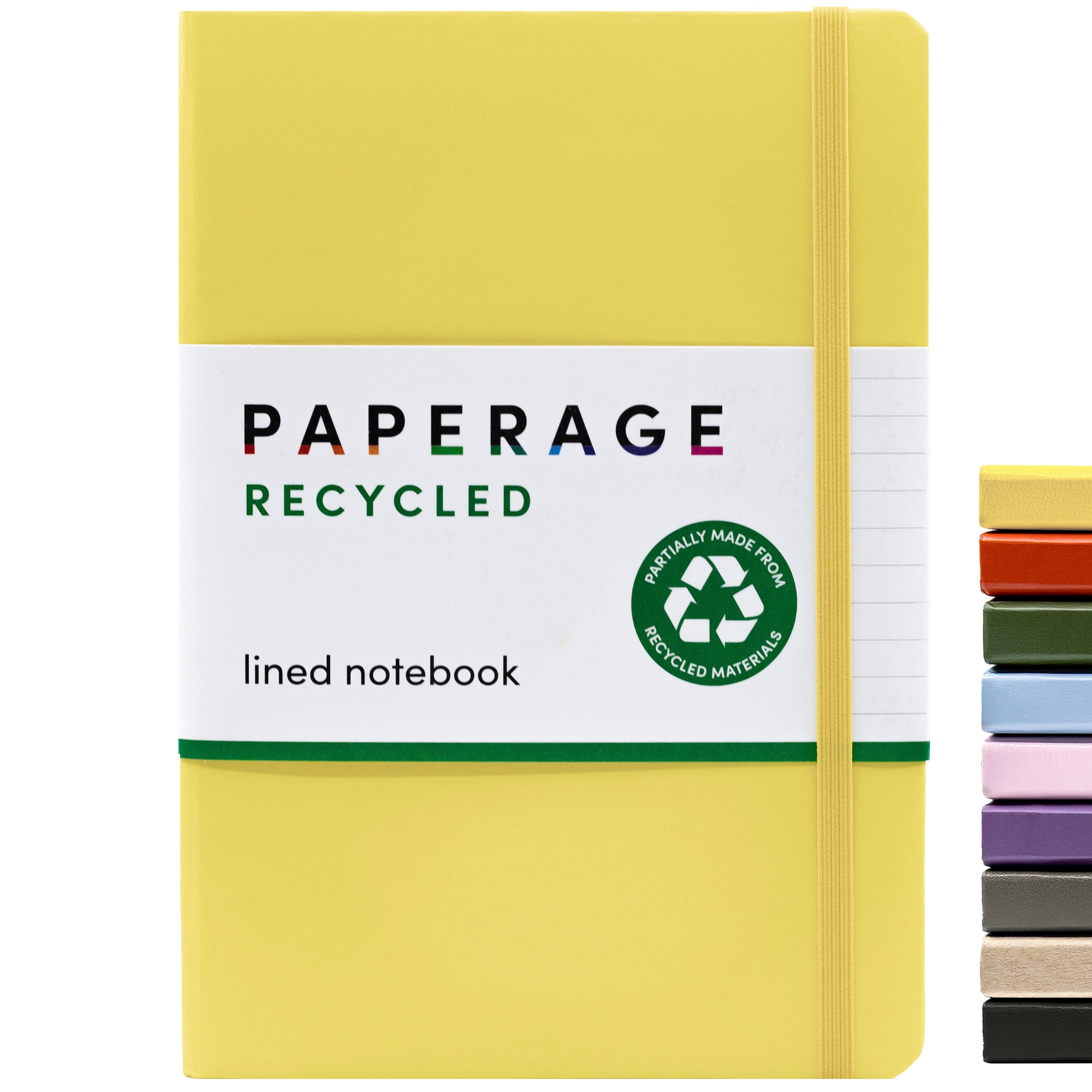 Recycled Lined Journal Notebook, Hardcover (5.7 in x 8 in)