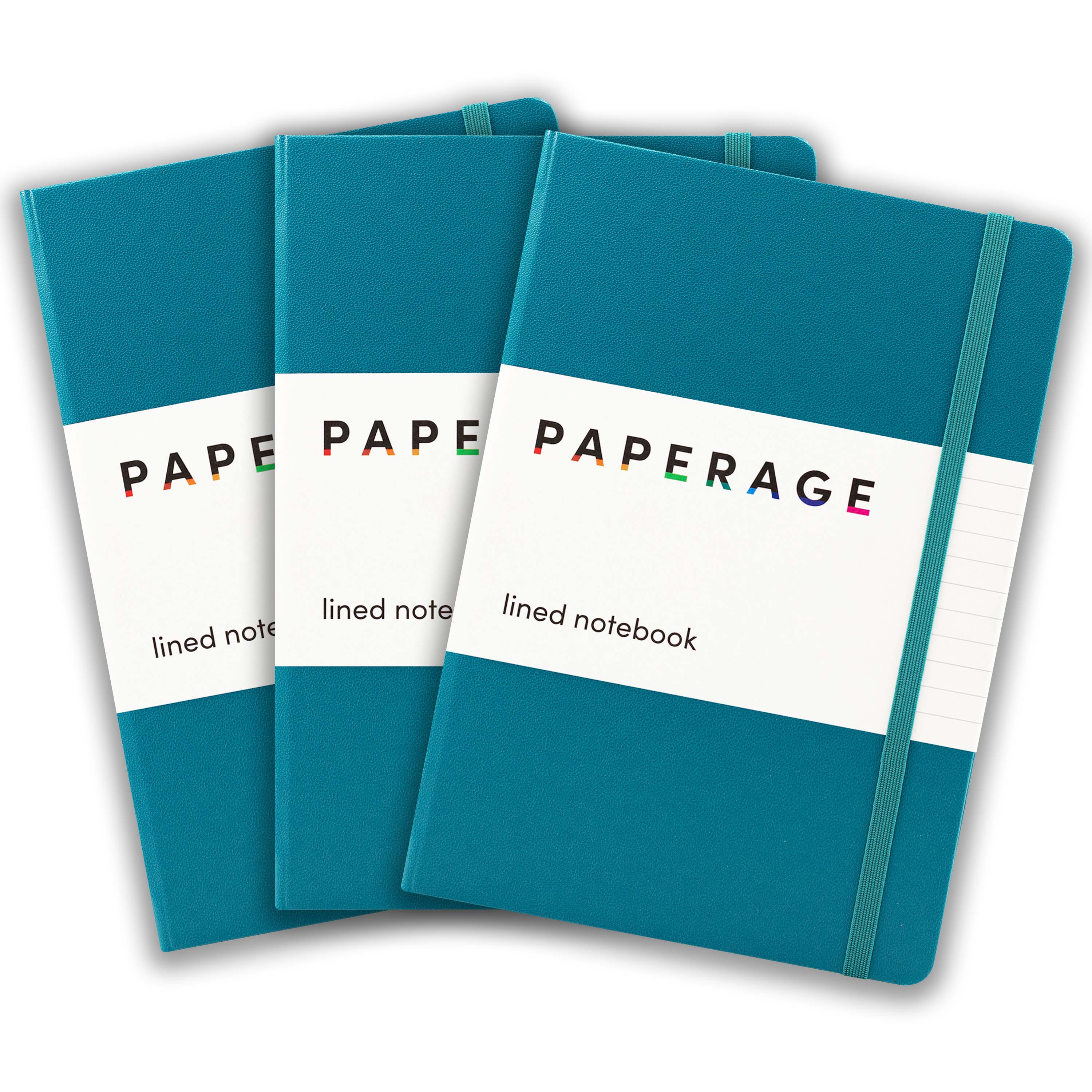 Jorunal Notebook 3 Pack Lined Journal Notebooks, Hardcover (5.7 in x 8 in) – Paperage
