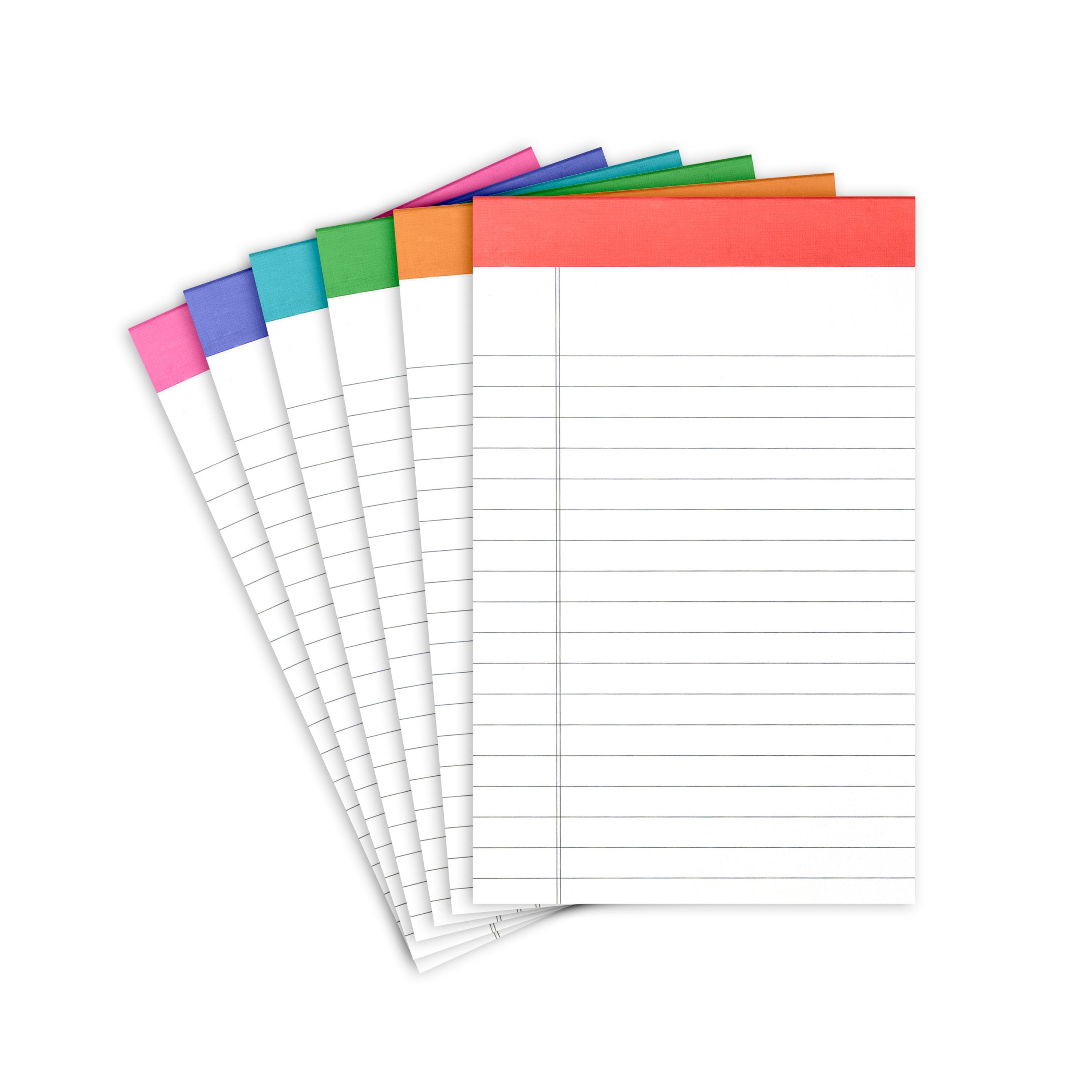 6 Pack SMALL Lined Legal Pads (5 in x 8 in)