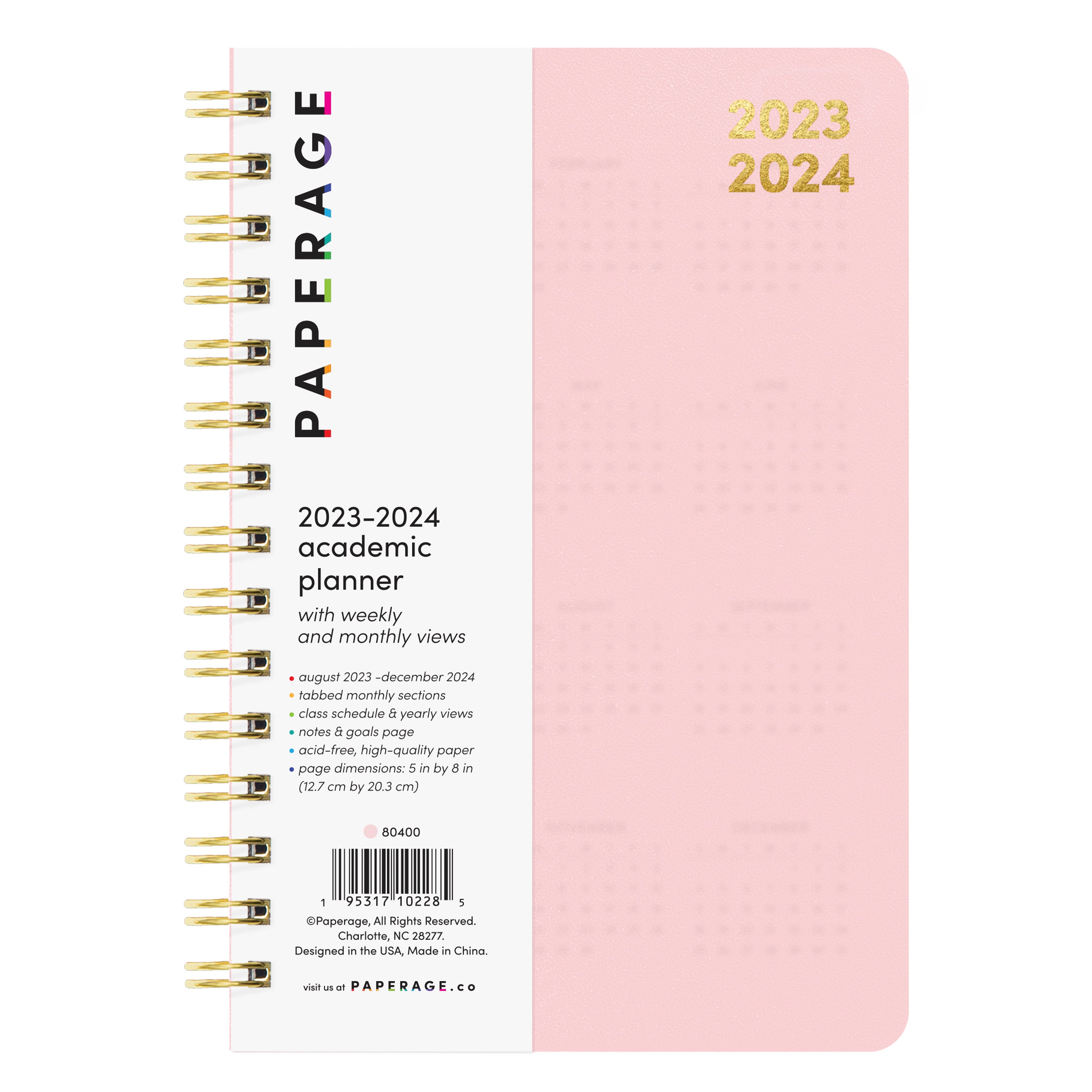 Small 17-Month Academic Planner 2023-2024 (5 in x 8 in)