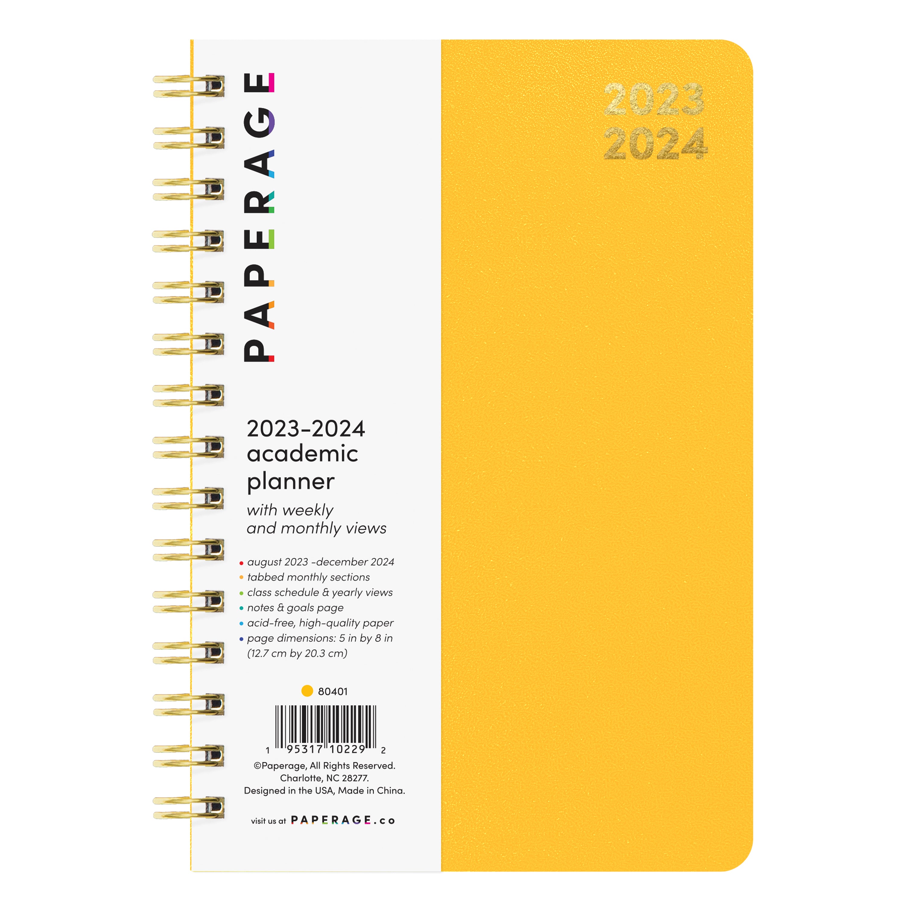 Small 17-Month Academic Planner 2023-2024 (5 in x 8 in)