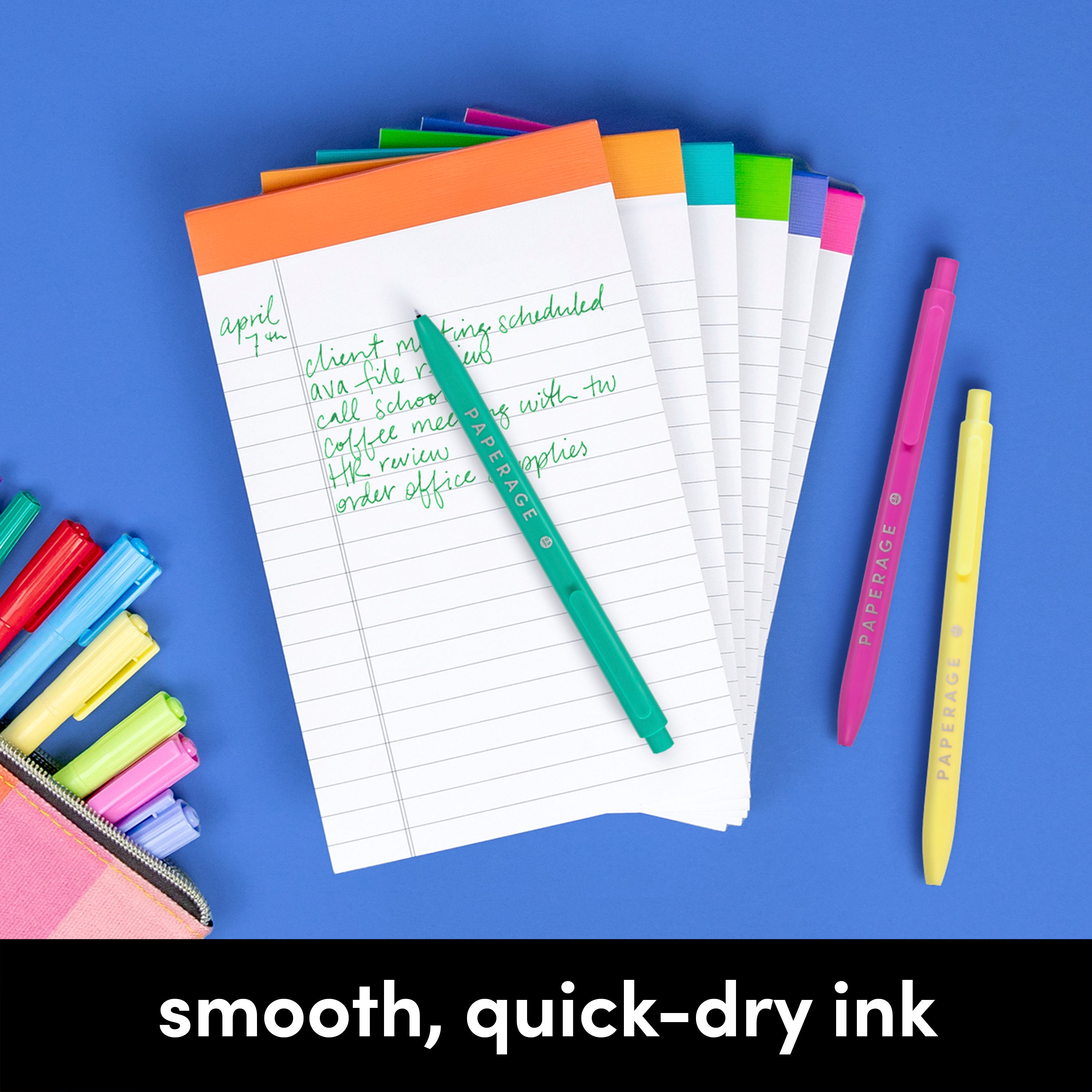 Fine Point Colored Gel Pens 0.5 Mm I 10 Pack I Bullet Journaling Pens I  Note Taking Pens Notes 